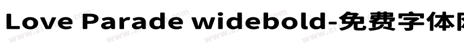 Love Parade widebold字体转换